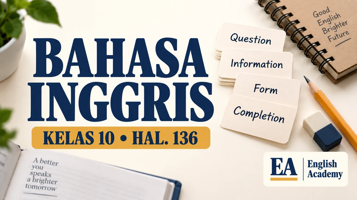 Kunci Jawaban Bahasa Inggris Kelas 10 Halaman 136 Kurikulum 2013 Task 1 Form Completion