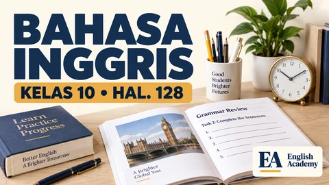 Kunci Jawaban Bahasa Inggris Kelas 10 Halaman 128 Grammar Review, Task 2: Complete the Sentences