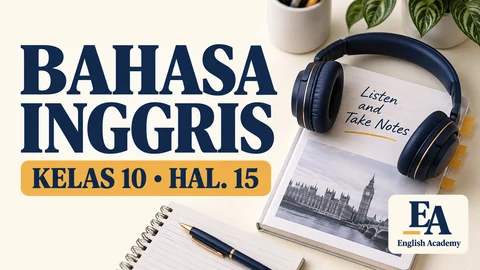 Kunci Jawaban Bahasa Inggris Kelas 10 Halaman 15 Kurikulum Merdeka, Listen and Take Notes