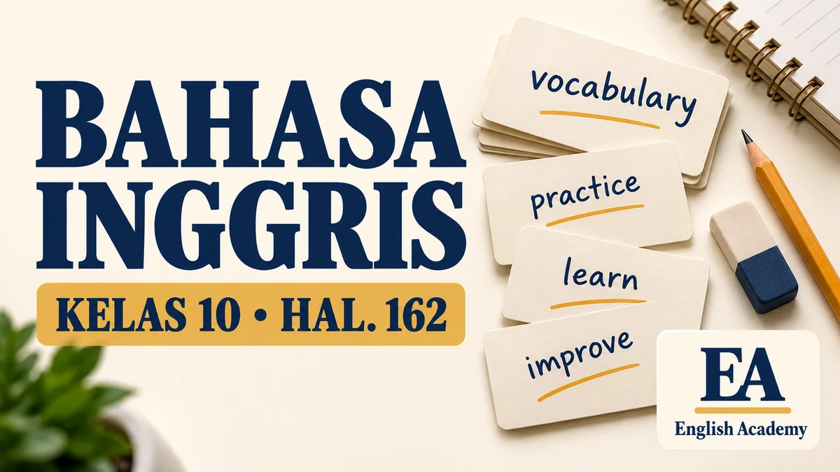 Kunci Jawaban Bahasa Inggris Kelas 10 Halaman 162: Mengasah Vocabulary, Semester 2 Kurikulum Merdeka