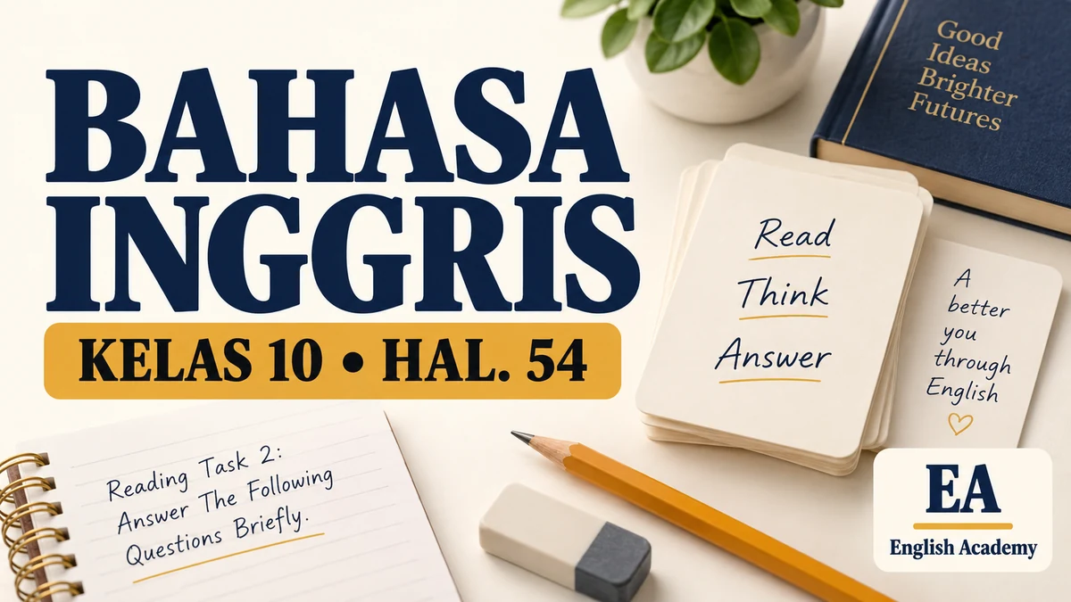 Kunci Jawaban Bahasa Inggris Kelas 10 Halaman 54, Reading Task 2: Answer The Following Questions Briefly