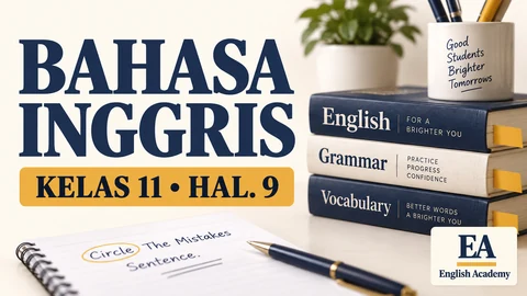 Kunci Jawaban Bahasa Inggris Kelas 11 Halaman 9, Practice Part B, Circle The Mistakes Sentence