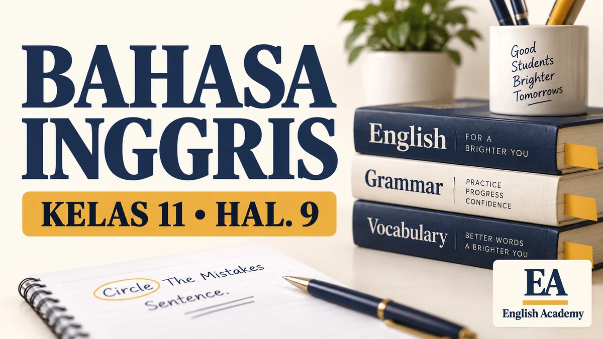 Kunci Jawaban Bahasa Inggris Kelas 11 Halaman 9, Practice Part B, Circle The Mistakes Sentence