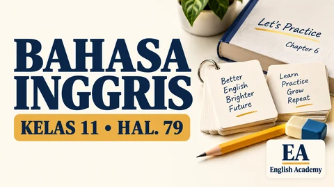 Kunci Jawaban Bahasa Inggris Kelas 11 Halaman 79 K13, Let's Practice, Chapter 6, Semester 2
