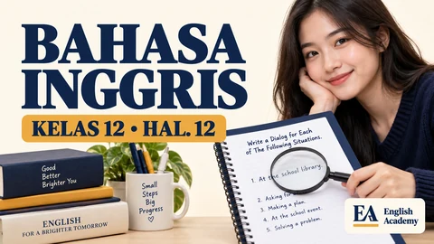 Kunci Jawaban Bahasa Inggris Kelas 12 Halaman 12, Write a Dialog for Each of The Following Situations