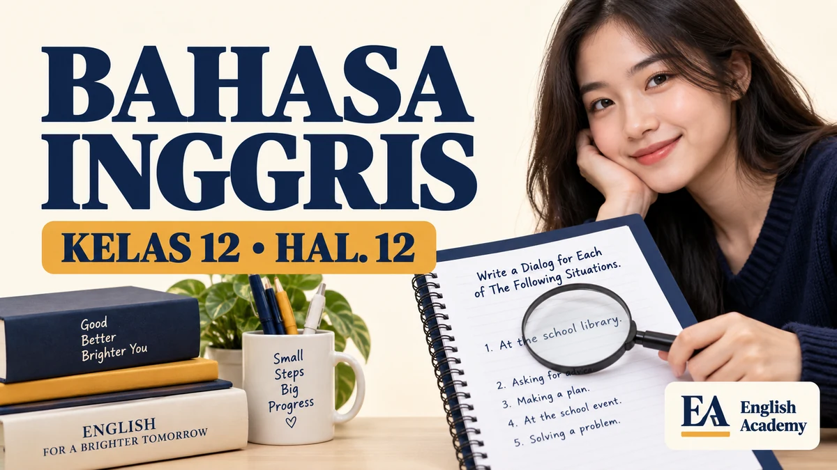 Kunci Jawaban Bahasa Inggris Kelas 12 Halaman 12, Write a Dialog for Each of The Following Situations