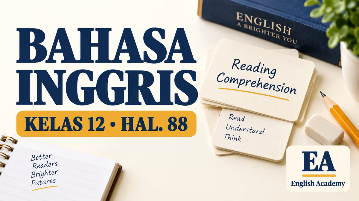 Kunci Jawaban Bahasa Inggris Kelas 12 Halaman 88: Reading Comprehension