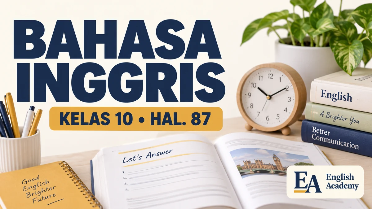 Kunci Jawaban Bahasa Inggris Kelas 10 Halaman 87 Kurikulum Merdeka: Let's Answer