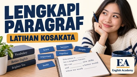 Use Words Inside The Blue Box To Fill The Blank Word On The Paragraph Below!